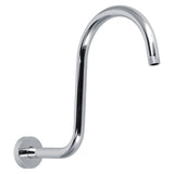 Shower Arm S Shape Gooseneck Stainless Steel Shower Head Extension Arm Bathroom NPT Shower Head Arm for Home233 Electroplate