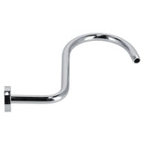 Shower Arm S Shape Gooseneck Stainless Steel Shower Head Extension Arm Bathroom NPT Shower Head Arm for Home233 Electroplate