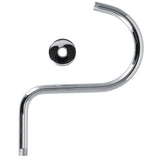 Shower Arm S Shape Gooseneck Stainless Steel Shower Head Extension Arm Bathroom NPT Shower Head Arm for Home233 Electroplate - Close-Up Angle