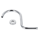 Shower Arm S Shape Gooseneck Stainless Steel Shower Head Extension Arm Bathroom NPT Shower Head Arm for Home233 Electroplate