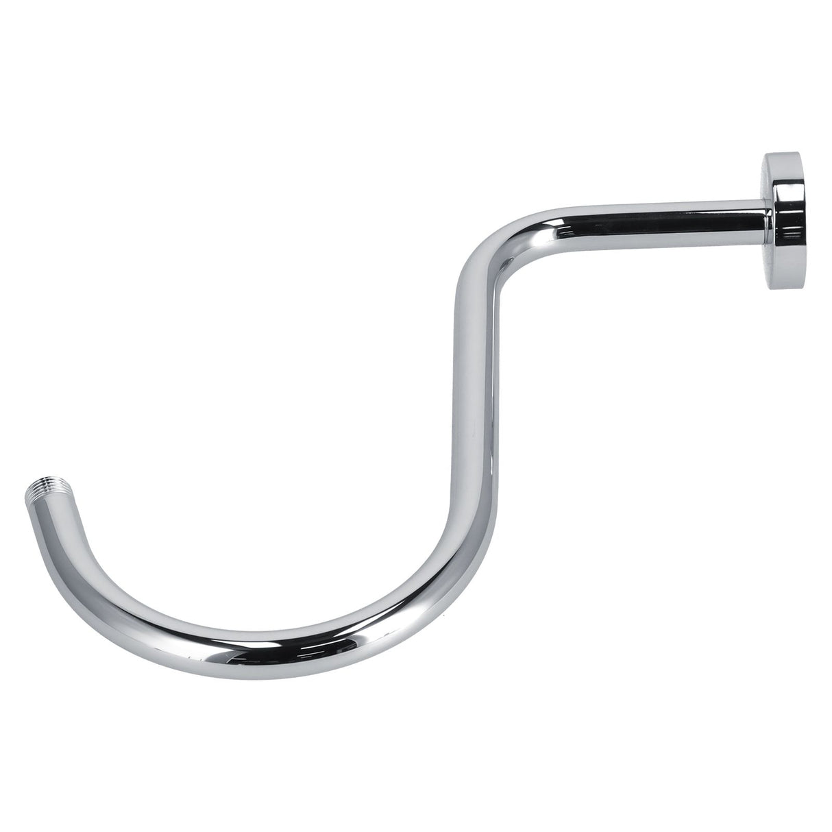 Shower Arm S Shape Gooseneck Stainless Steel Shower Head Extension Arm Bathroom NPT Shower Head Arm for Home233 Electroplate