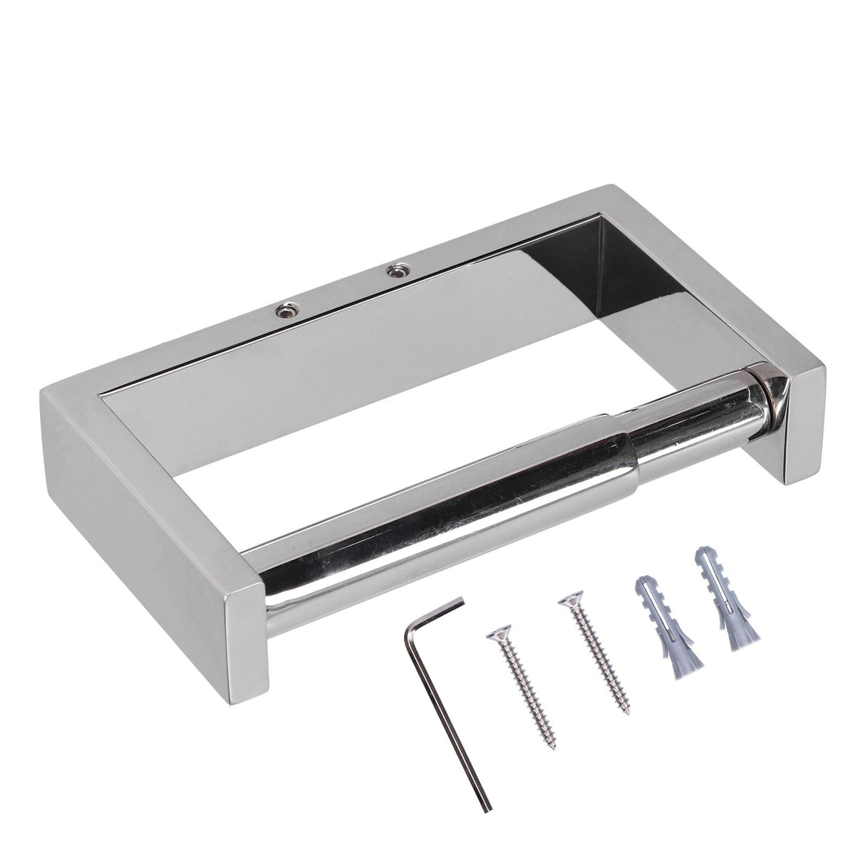 Wall Mounted Paper Roll Holder 304 Stainless Steel Toilet Paper Rack Home Bathroom Hardware Set