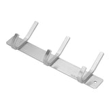 Wall Mounted Kitchen Hanger with 3 Hooks 304 Stainless Steel Punching Cloth Hook for Bathroom - Side View