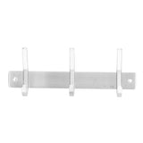 Wall Mounted Kitchen Hanger with 3 Hooks 304 Stainless Steel Punching Cloth Hook for Bathroom - 45-Degree Angle