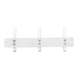 Wall Mounted Kitchen Hanger with 3 Hooks 304 Stainless Steel Punching Cloth Hook for Bathroom