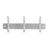 Wall Mounted Kitchen Hanger with 3 Hooks 304 Stainless Steel Punching Cloth Hook for Bathroom - Extra Image