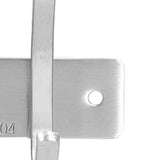 Wall Mounted Kitchen Hanger with 3 Hooks 304 Stainless Steel Punching Cloth Hook for Bathroom