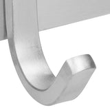 Wall Mounted Kitchen Hanger with 3 Hooks 304 Stainless Steel Punching Cloth Hook for Bathroom - Extra Image