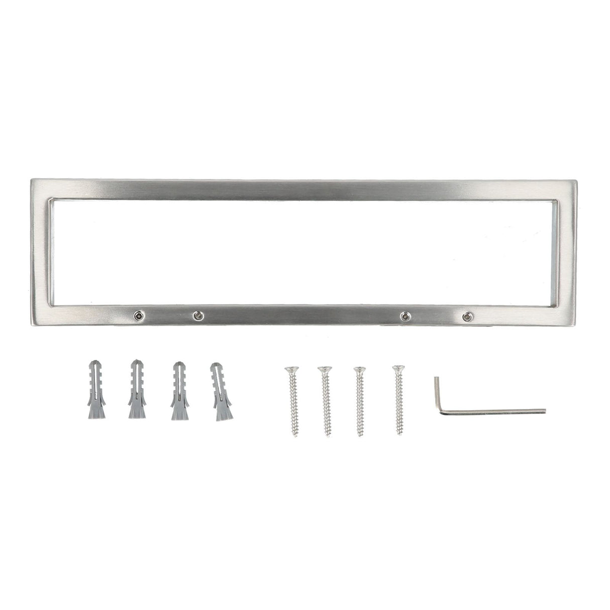 Stainless Steel Towel Rack Bathroom Towel Holder Wall Mounted Towel Bar Square Thicken Towel Hanger