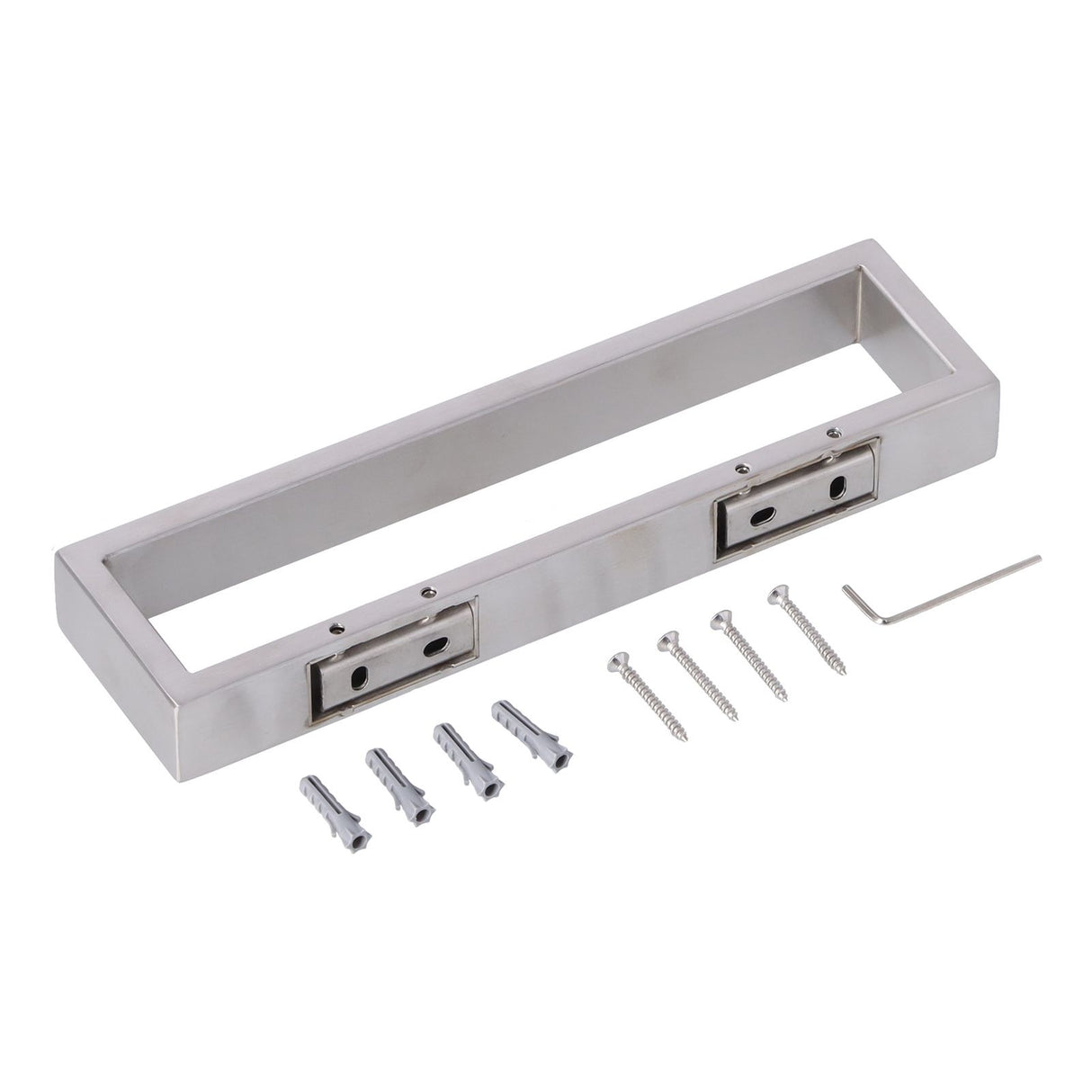 Stainless Steel Towel Rack Bathroom Towel Holder Wall Mounted Towel Bar Square Thicken Towel Hanger