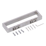 Stainless Steel Towel Rack Bathroom Towel Holder Wall Mounted Towel Bar Square Thicken Towel Hanger