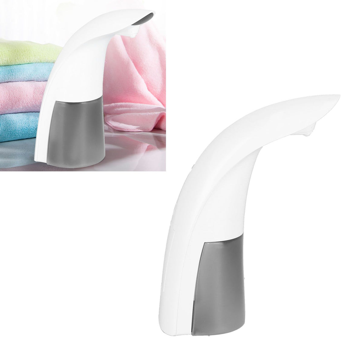 Automatic Soap Dispenser Smart Sensor Touchless Soap Dispenser White Induction Foam Soap Dispenser for Kitchen Bathroom