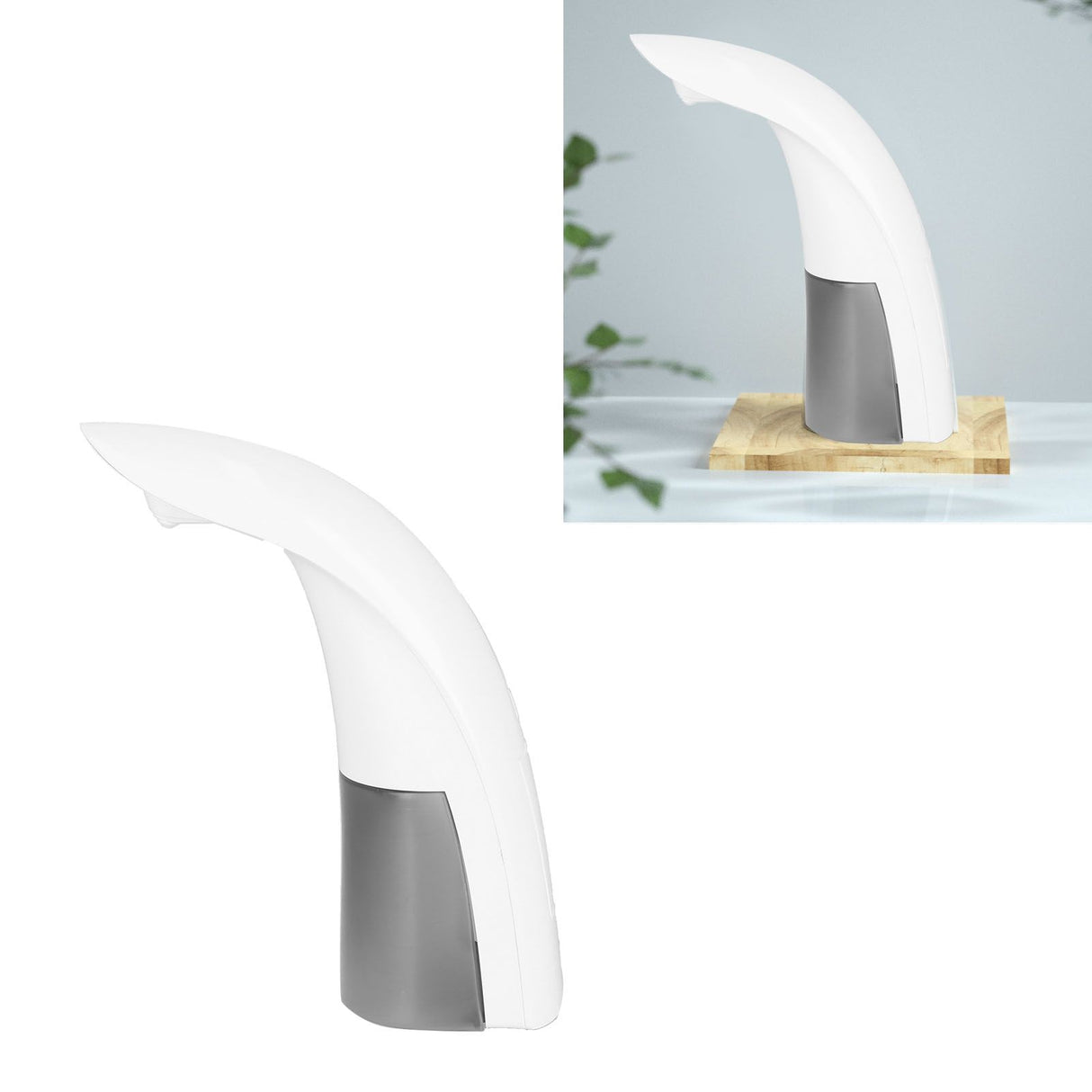 Automatic Soap Dispenser Smart Sensor Touchless Soap Dispenser White Induction Foam Soap Dispenser for Kitchen Bathroom
