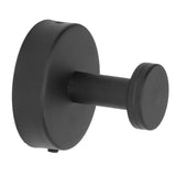 Single Coat Hook 304 Stainless Steel Black Wall Mounted Towel Clothes Hat Hanger for Bathroom Kitchen