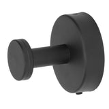 Single Coat Hook 304 Stainless Steel Black Wall Mounted Towel Clothes Hat Hanger for Bathroom Kitchen