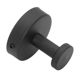 Single Coat Hook 304 Stainless Steel Black Wall Mounted Towel Clothes Hat Hanger for Bathroom Kitchen - Rear View