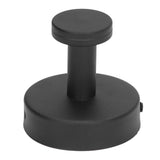 Single Coat Hook 304 Stainless Steel Black Wall Mounted Towel Clothes Hat Hanger for Bathroom Kitchen - Close-Up Angle