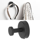 Single Coat Hook 304 Stainless Steel Black Wall Mounted Towel Clothes Hat Hanger for Bathroom Kitchen - Extra Image