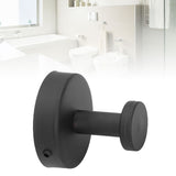 Single Coat Hook 304 Stainless Steel Black Wall Mounted Towel Clothes Hat Hanger for Bathroom Kitchen - Extra Image