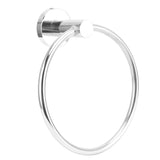 Stainless Steel Towel Ring Simple Rustproof Retro Bathroom Hand Towel Ring for Bathroom Kitchen223030 Bright Towel Ring - Top-Down View
