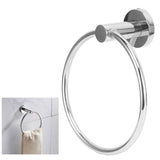Stainless Steel Towel Ring Simple Rustproof Retro Bathroom Hand Towel Ring for Bathroom Kitchen223030 Bright Towel Ring - Extra Image