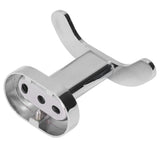 Towel Hooks Zinc Alloy Material Retro Style Space Saving Light Weight Decorative 2 Hooks Hanger for Bathroom - Rear View