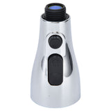 Faucet Spray Head G1/2 Brushed Silver 3 Functions Pull Down Sprayer Nozzle for Kitchen01 Type