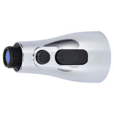 Faucet Spray Head G1/2 Brushed Silver 3 Functions Pull Down Sprayer Nozzle for Kitchen01 Type