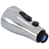 Faucet Spray Head G1/2 Brushed Silver 3 Functions Pull Down Sprayer Nozzle for Kitchen01 Type