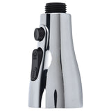 Faucet Spray Head G1/2 Brushed Silver 3 Functions Pull Down Sprayer Nozzle for Kitchen01 Type - Close-Up Angle