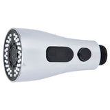 Faucet Spray Head G1/2 Brushed Silver 3 Functions Pull Down Sprayer Nozzle for Kitchen01 Type