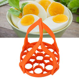 9Hole Silicone Egg Steamer Rack AntiScalding Pressure Cooker Sling Heat Insulation Pad(Orange )