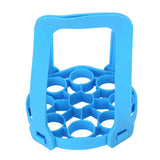 9Hole Silicone Egg Steamer Rack AntiScalding Pressure Cooker Sling Heat Insulation Pad(Blue )