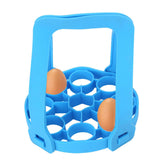 9Hole Silicone Egg Steamer Rack AntiScalding Pressure Cooker Sling Heat Insulation Pad(Blue ) - Extra Image