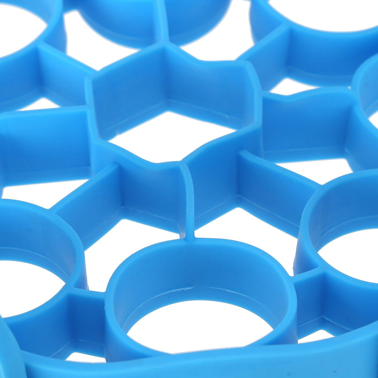 9Hole Silicone Egg Steamer Rack AntiScalding Pressure Cooker Sling Heat Insulation Pad(Blue )