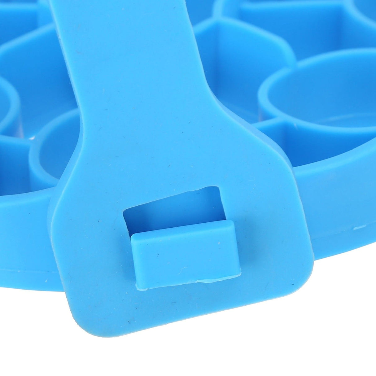 9Hole Silicone Egg Steamer Rack AntiScalding Pressure Cooker Sling Heat Insulation Pad(Blue )