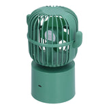 Mini Fan Cactus Shape Shaking Head Low Noise USB Charging Office Student Desktop Fan for Home Office