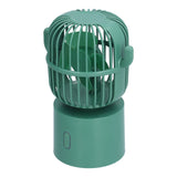 Mini Fan Cactus Shape Shaking Head Low Noise USB Charging Office Student Desktop Fan for Home Office - 45-Degree Angle