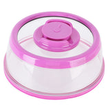 Vacuum Food Sealer Cover with FreshnessKeeping Film Food Sealer Lid for Home Kitchen(Purple ) - Front View