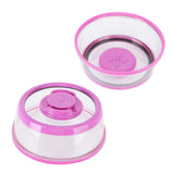 Vacuum Food Sealer Cover with FreshnessKeeping Film Food Sealer Lid for Home Kitchen(Purple ) - Low Angle