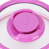 Vacuum Food Sealer Cover with FreshnessKeeping Film Food Sealer Lid for Home Kitchen(Purple )