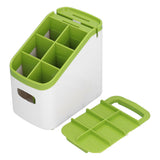 Cutlery Storage Box with Knife Rack Drain Chopstick Rack Kitchen Supplies Storage Rack - Close-Up Angle