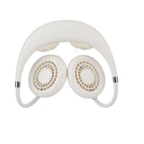 Hanging Neck Fan Portable Multifunction Leafless Massage Aromatherapy Neck Fanfor Outdoor HomeWhite 2.3in