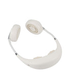 Hanging Neck Fan Portable Multifunction Leafless Massage Aromatherapy Neck Fanfor Outdoor HomeWhite 2.3in