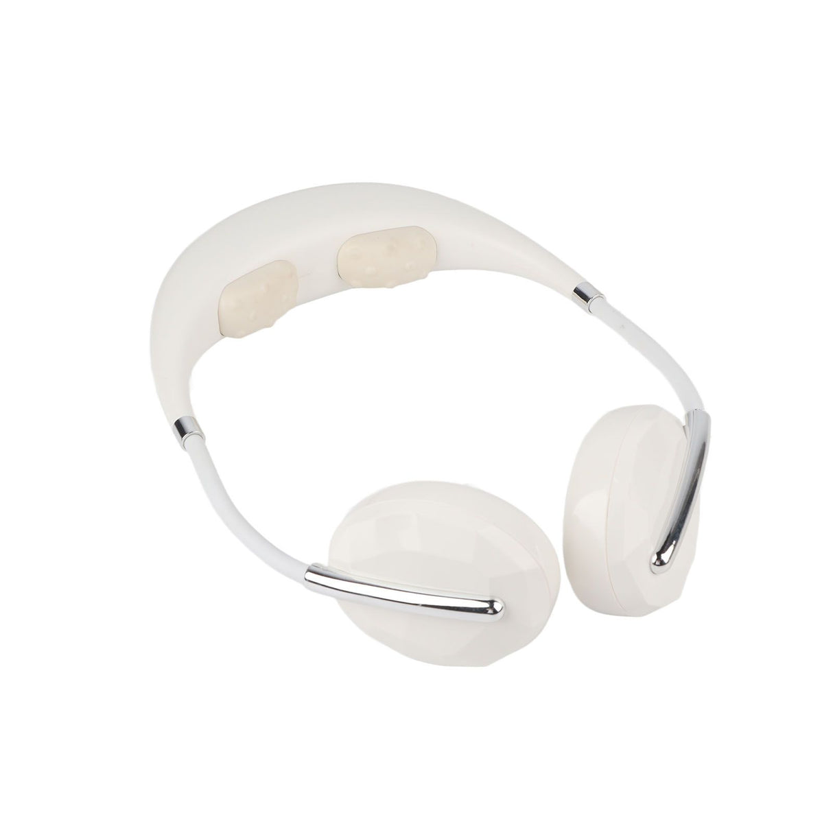 Hanging Neck Fan Portable Multifunction Leafless Massage Aromatherapy Neck Fanfor Outdoor HomeWhite 2.3in