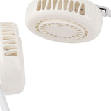 Hanging Neck Fan Portable Multifunction Leafless Massage Aromatherapy Neck Fanfor Outdoor HomeWhite 2.3in - Extra Image