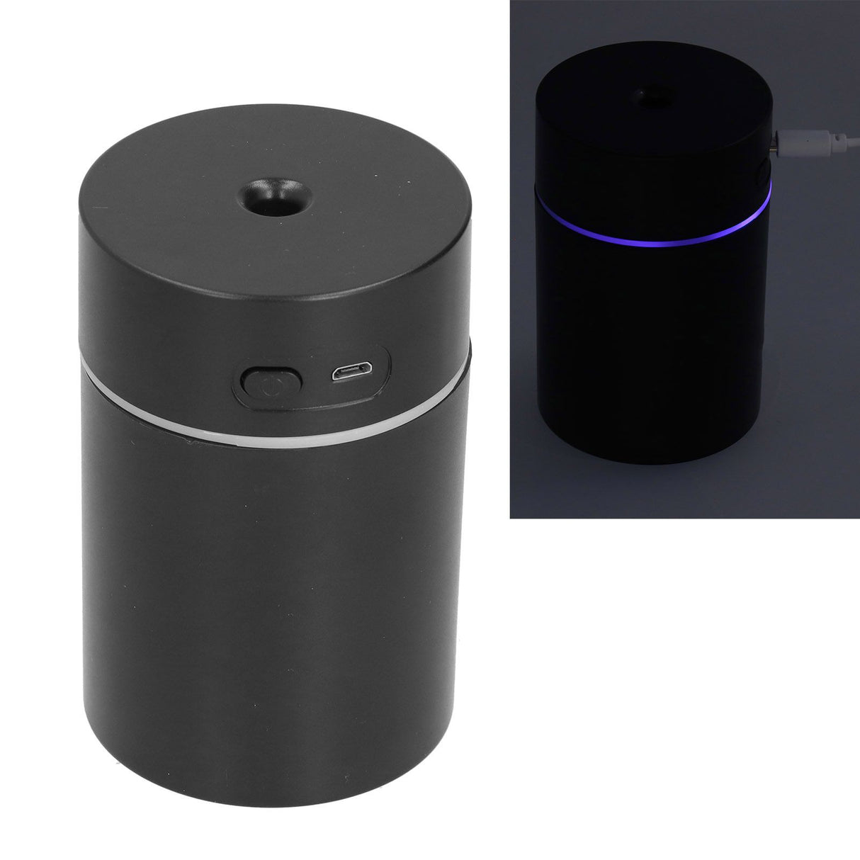 Mini Car Humidifier Mute Portable Spray Moisturizing USB Humidifier for Bedroom Office CarBlack