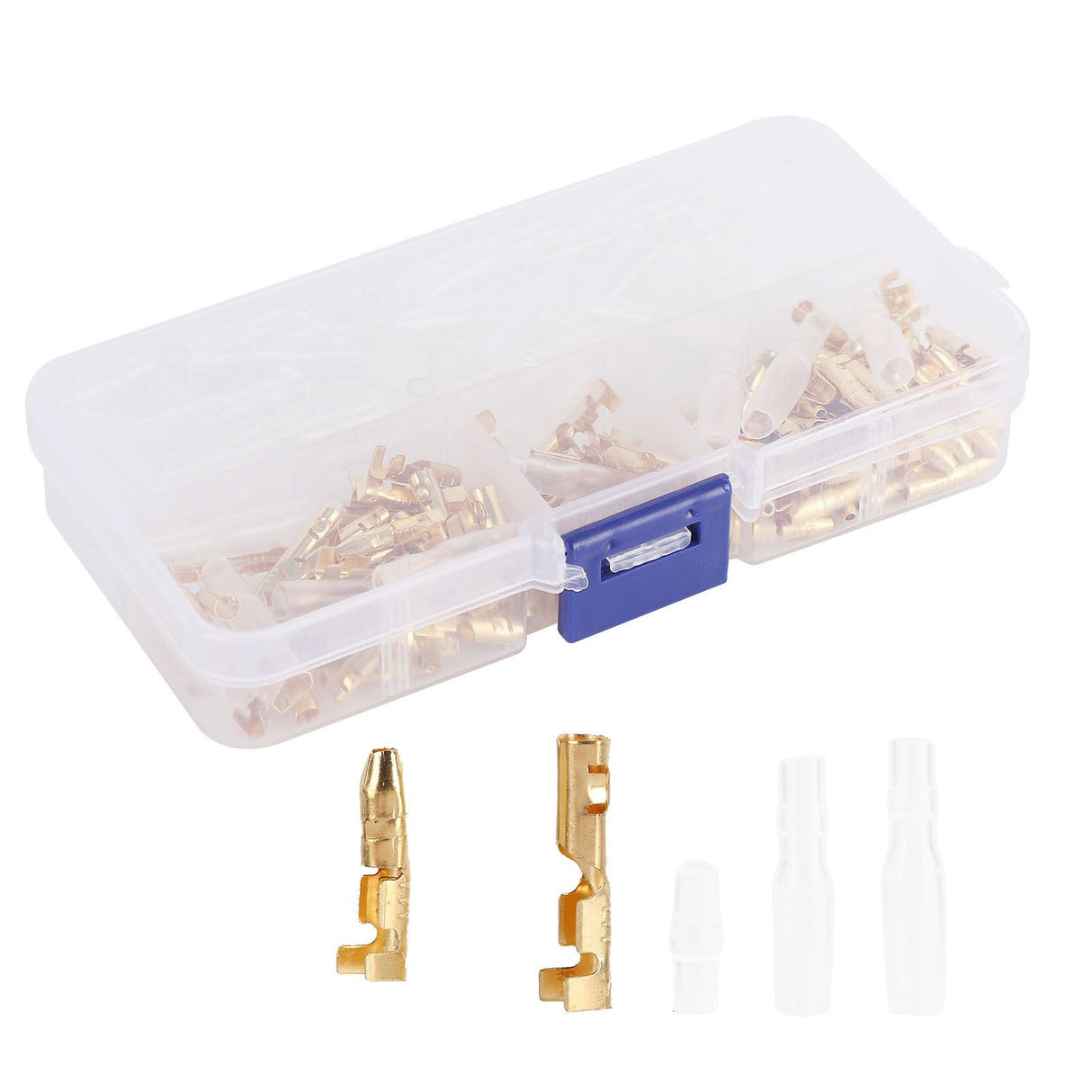 120Pcs Wire Terminals Connector High Conductivity Antioxidant PVC Insulated Safe Easy Male Female Wire Terminals