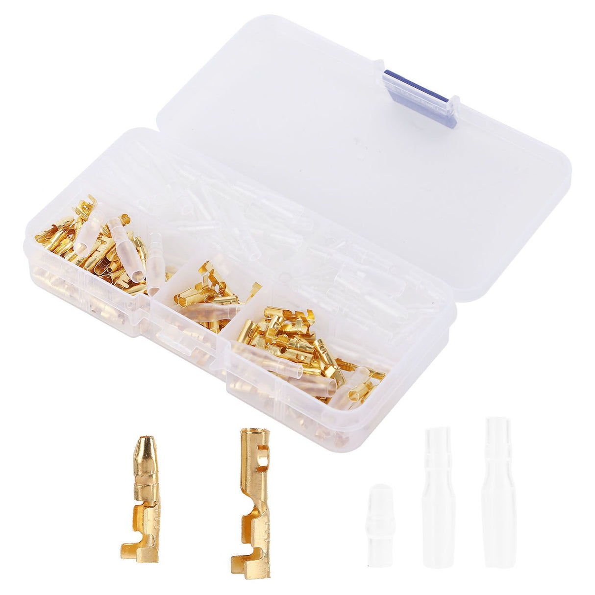 120Pcs Wire Terminals Connector High Conductivity Antioxidant PVC Insulated Safe Easy Male Female Wire Terminals