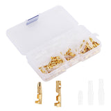 120Pcs Wire Terminals Connector High Conductivity Antioxidant PVC Insulated Safe Easy Male Female Wire Terminals - Top-Down View